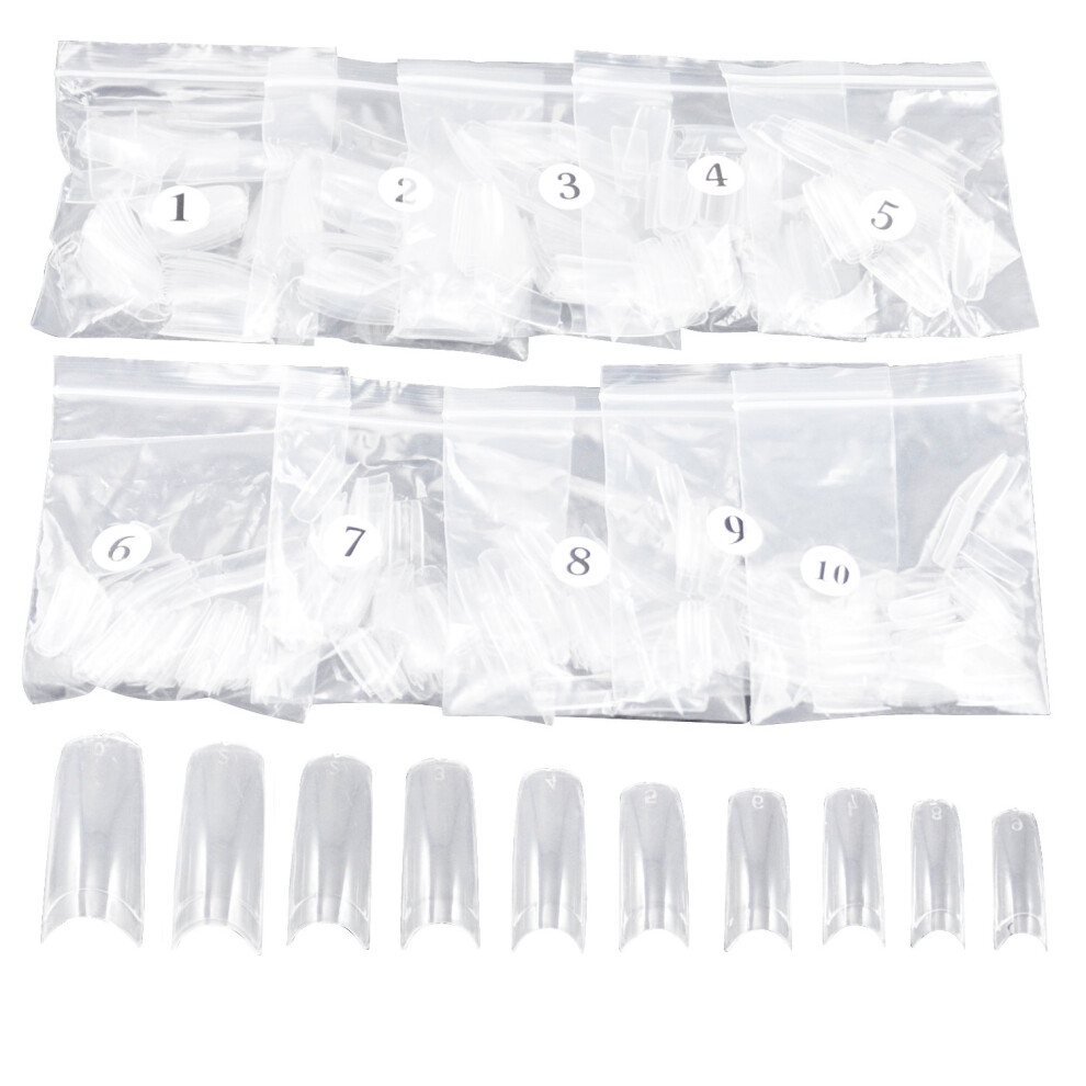 Trixes Acrylic Nail Tips 500Pc | False Nail Tips
