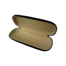 Trixes Black Faux Leather Glasses Case for Small & Medium Frames