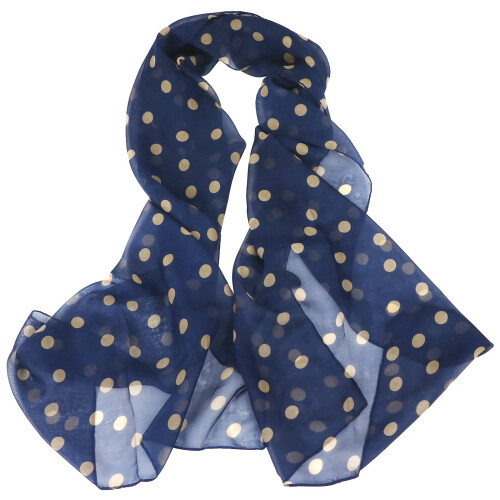 Trixes Ladies Polka Dots Silk Scarf 2