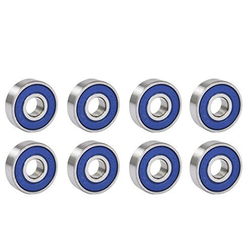 Trixes 8pc Frictionless ABEC 9 Roller Skate & Skateboard Bearings