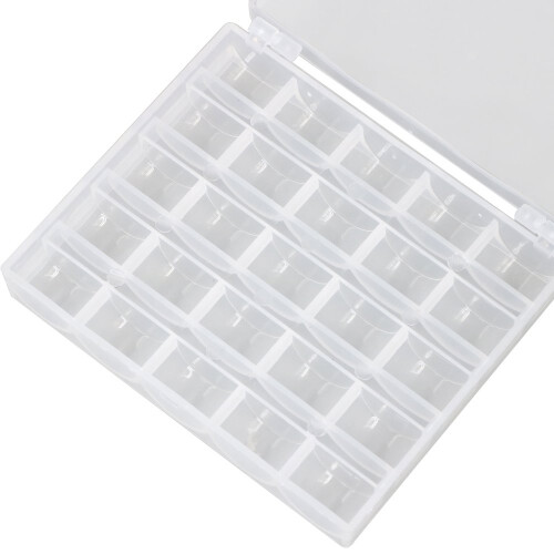 TRIXES 25 Bobbins Spool Storage Case Box 1