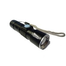 Trixes Ultra Bright LED Torch With Zoom | USB Rechargeable Pocket Torch