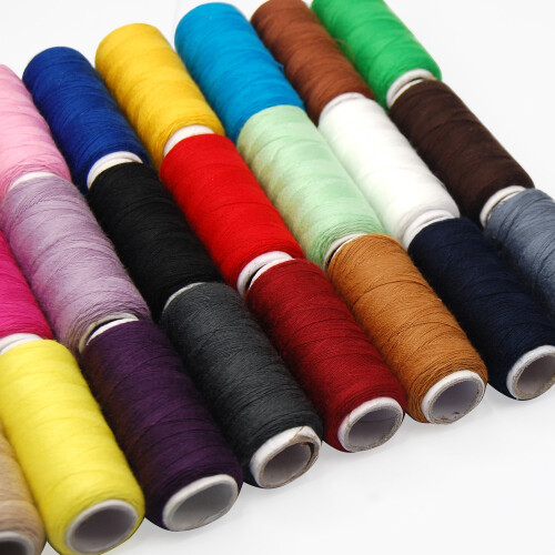 Trixes 24 x Assorted Colours Cotton Thread Sewing Reels 2