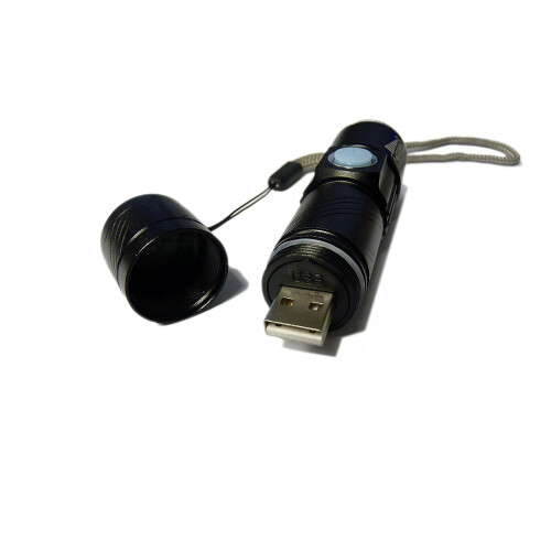 Trixes Ultra Bright LED Torch With Zoom | USB Rechargeable Pocket Torch 2