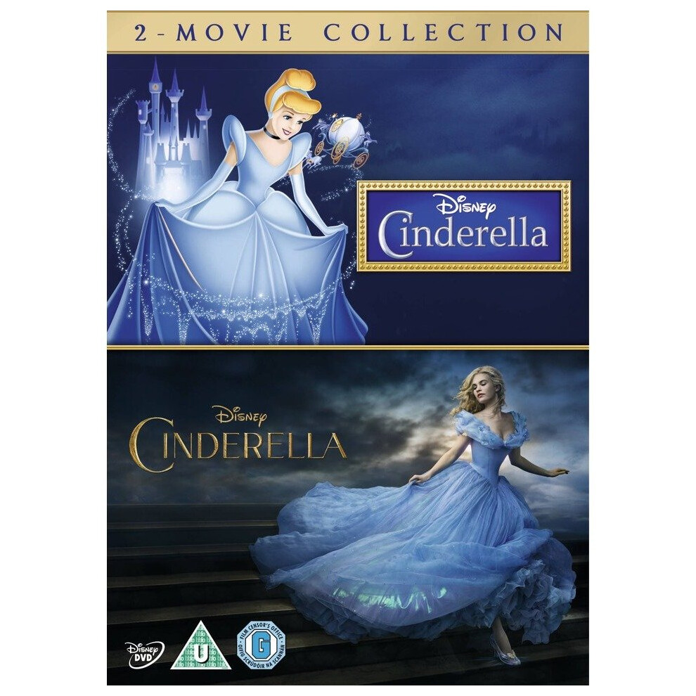 Walt Disney Cinderella (Live Action) / Cinderella (Animation) Dvd [2015]