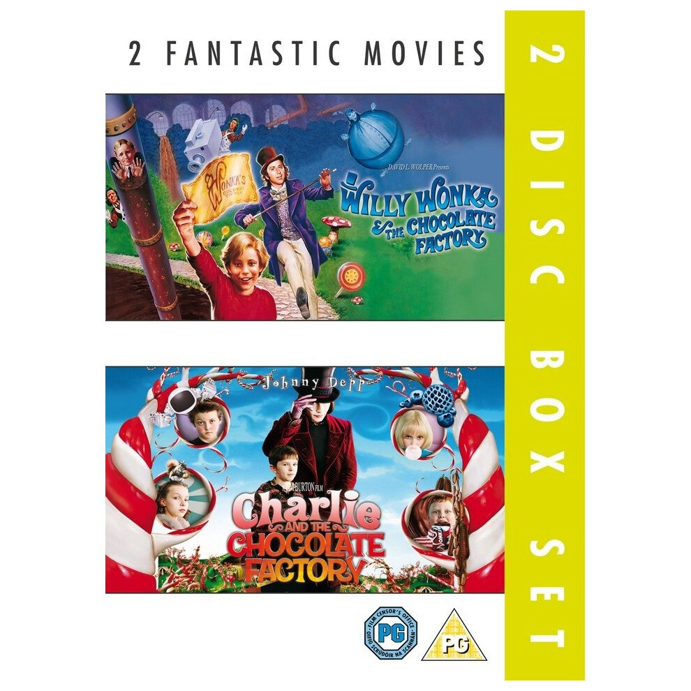 Willy Wonka & Charlie and the Chocolate Factory | Double DVD Box Set