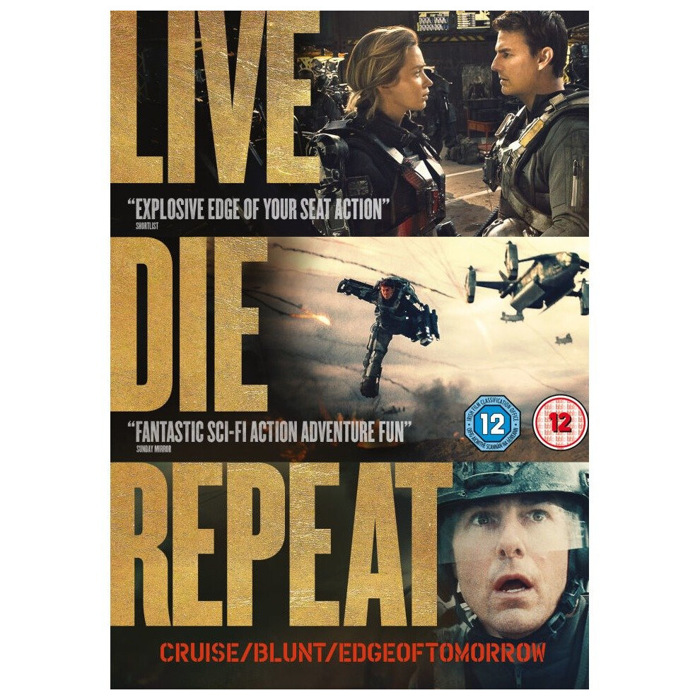Warner Bros Live Die Repeat: Edge Of Tomorrow [2014] (Dvd)