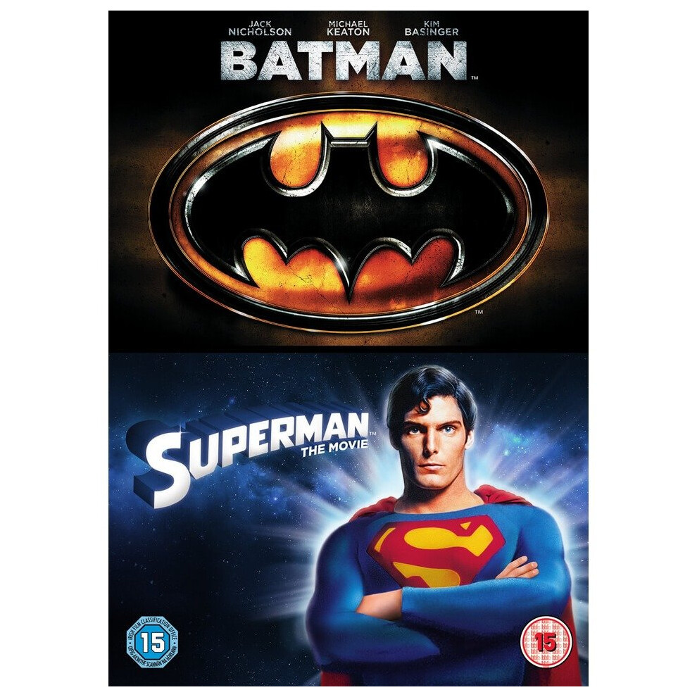 Warner Bros Batman - The Movie / Superman - The Movie Dvd [2016]
