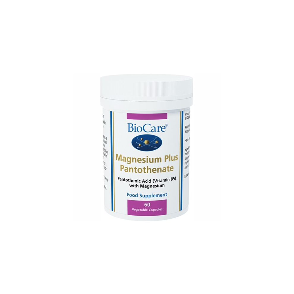 Biocare Magnesium Plus Pantothenate (Vitamin B5) 60 Capsules