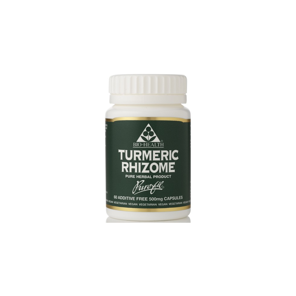Bio Health Turmeric Rhizome 60 Capsules