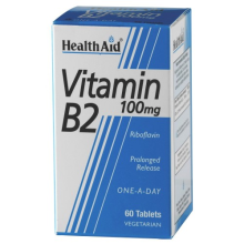 Healthaid Vitamin B2 (riboflavin) 100mg - Prolonged Release Tablets 60'