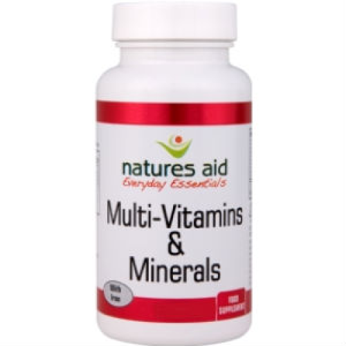 Natures Aid Natures Aid Multi-vitamins & Minerals (with Iron) 90 Capsules