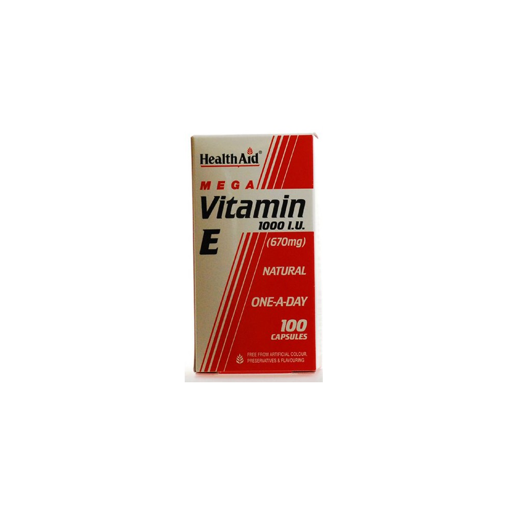 Health Aid Healthaid Vitamin E 1000Iu Natural Capsules 100'S
