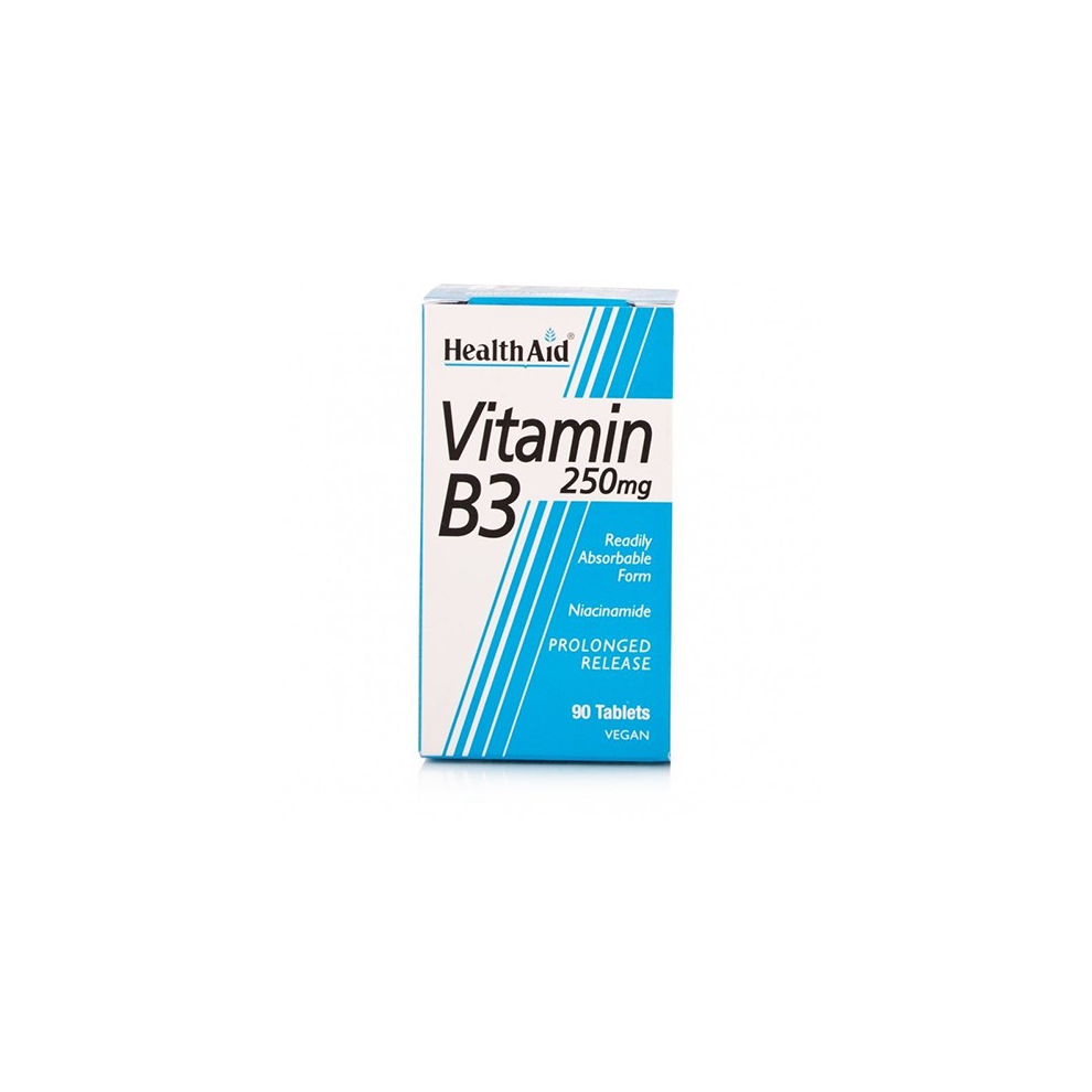 Healthaid Vitamin B3 (niacinamide) 250mg - Prolonged Release    Tablets  90