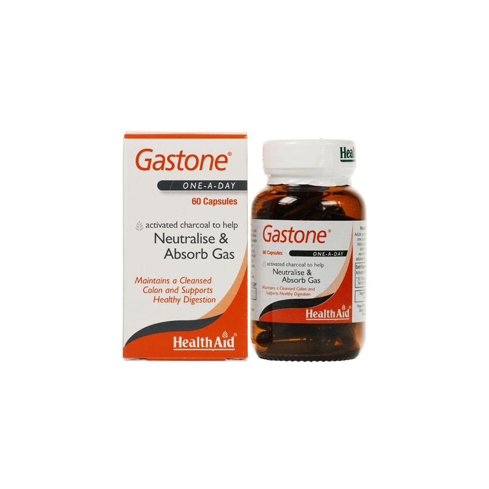 Health Aid Healthaid Gastone (Activated Charcoal) - 60 Capsules