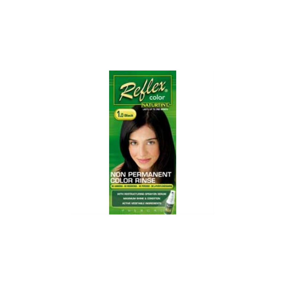 Naturtint Reflex From Semi-Permanent Colour - 1.0 Black 90Ml (Order 48 For Trade Outer)