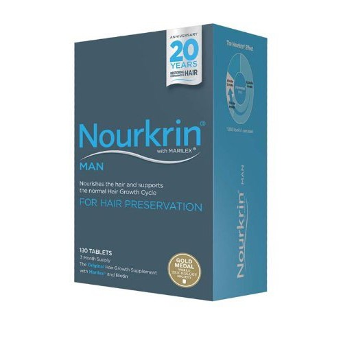 Το Nourkrin 1 Nourkrin Men 3 μηνών παρέχει 180 ταμπλέτες