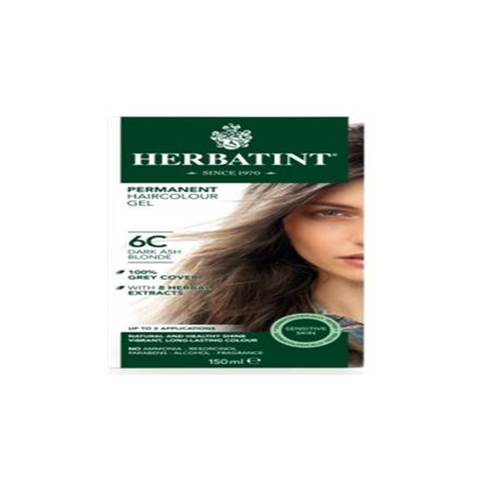 Herbatint Dark Ash Blonde Hair Colour 6C 150Ml