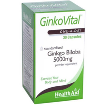 Healthaid Ginko Vital Gingko Biloba 5000mg Capsules 30's