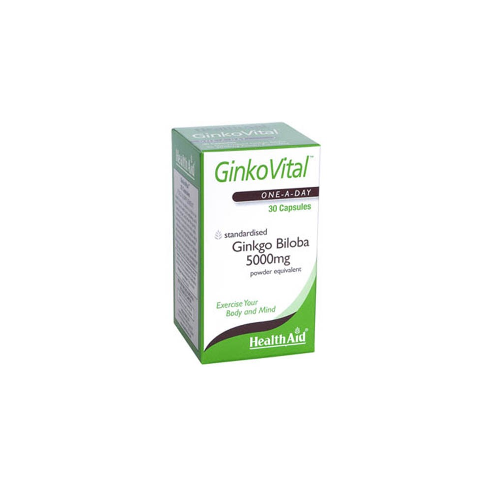 Healthaid Ginko Vital Gingko Biloba 5000mg Capsules 30's