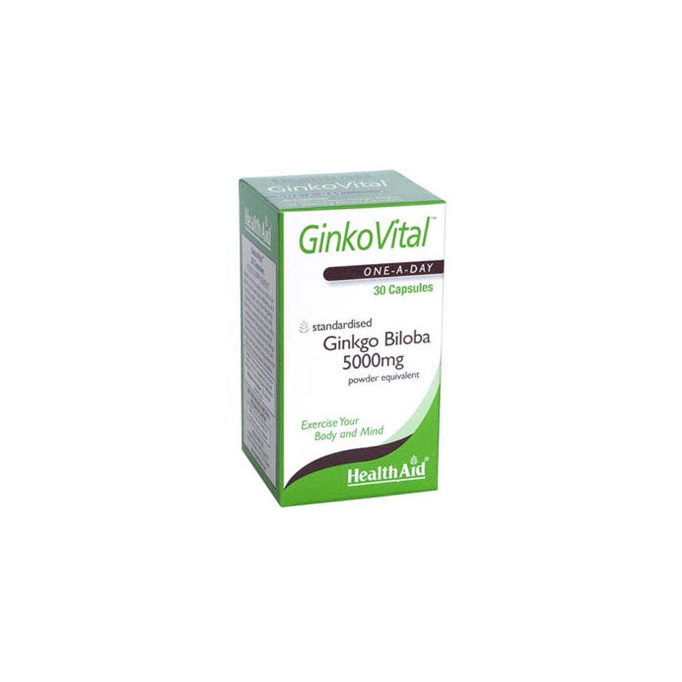 Health Aid Healthaid Ginko Vital Gingko Biloba 5000Mg Capsules 30'S