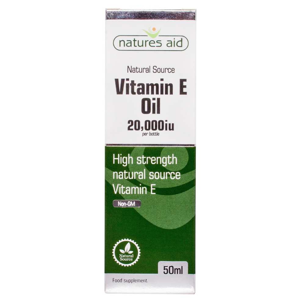Natures Aid Vitamin E Oil 20 000iu 50ml