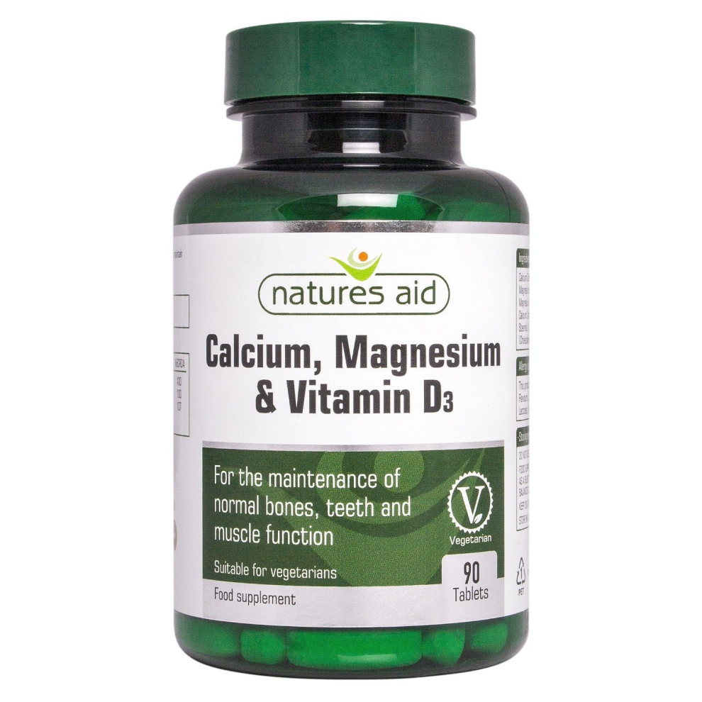 Natures Aid Calcium  Magnesium + Vit D3 90 Tabs