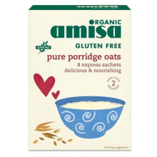 Amisa Amisa Organic Gluten Free Porridge Oats - Sachets 8x27g