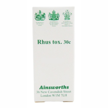 Ainsworths Rhus Tox 30c Single Counter Remedy 120 Tabs