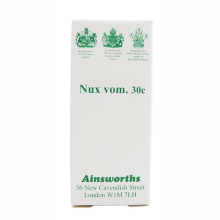 Ainsworths Nux Vomica 30c Single Counter Remedy 120 Tabs