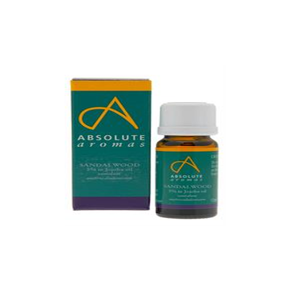 Absolute Aromas Sandalwood 3% In Jojoba Oil 10Ml