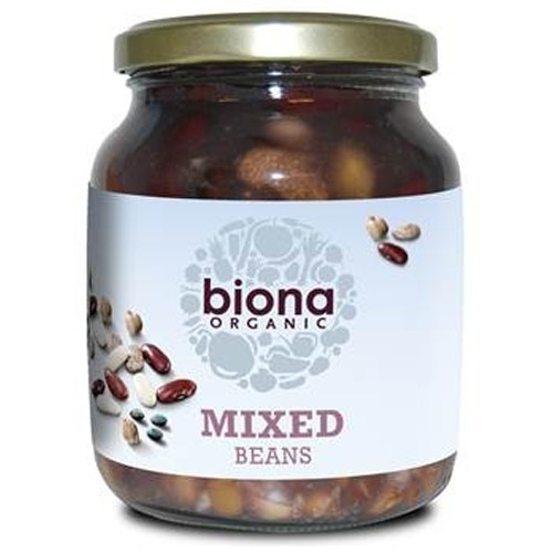 Biona Organic Mixed Beans -in Glass Jars 350g