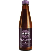 Biona Organic Elderberry Pure Superjuice ~ 100% Elderberberry 330g