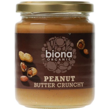 Biona Peanut Butter Organic Crunchy/ with Sea Salt 500g