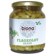 Biona Organic Flageolet Beans - in Glass Jars 350g