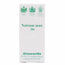 Ainsworths Natrum Mur 30c Single Counter Remedy 120 Tabs