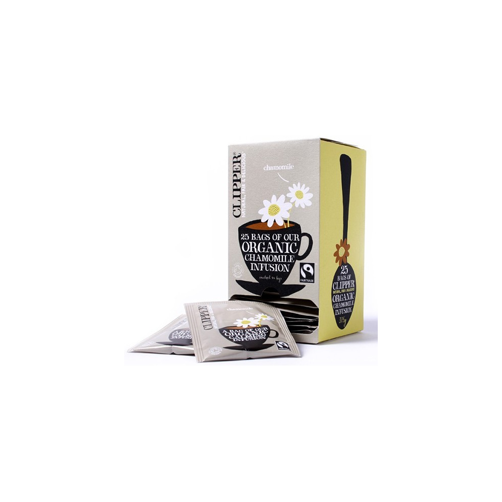 Clipper Fairtrade Organic Chamomile Infusion 25 Envelopes