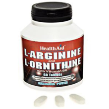 Healthaid L-arginine with L-ornithine 300mg - 60 Tablets
