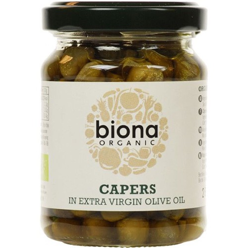 Biona Organic Capers in Extra Virgin Olive Oil 125g