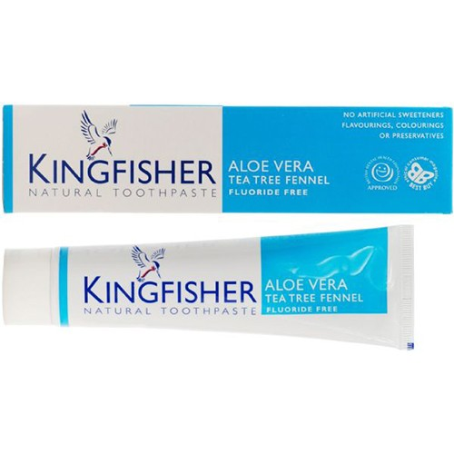Kingfisher Kingfisher Aloe Vera Tea Tree Fennel Fluoride Free Toothpaste