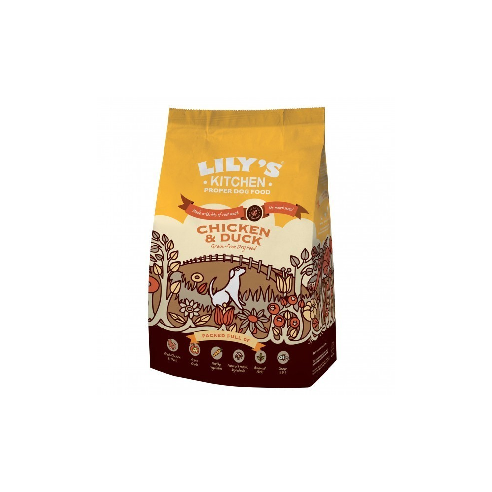 Lily's Kitchen Chicken And Duck Complete -Free Dry Food For Dogs 2.5Kg Grain