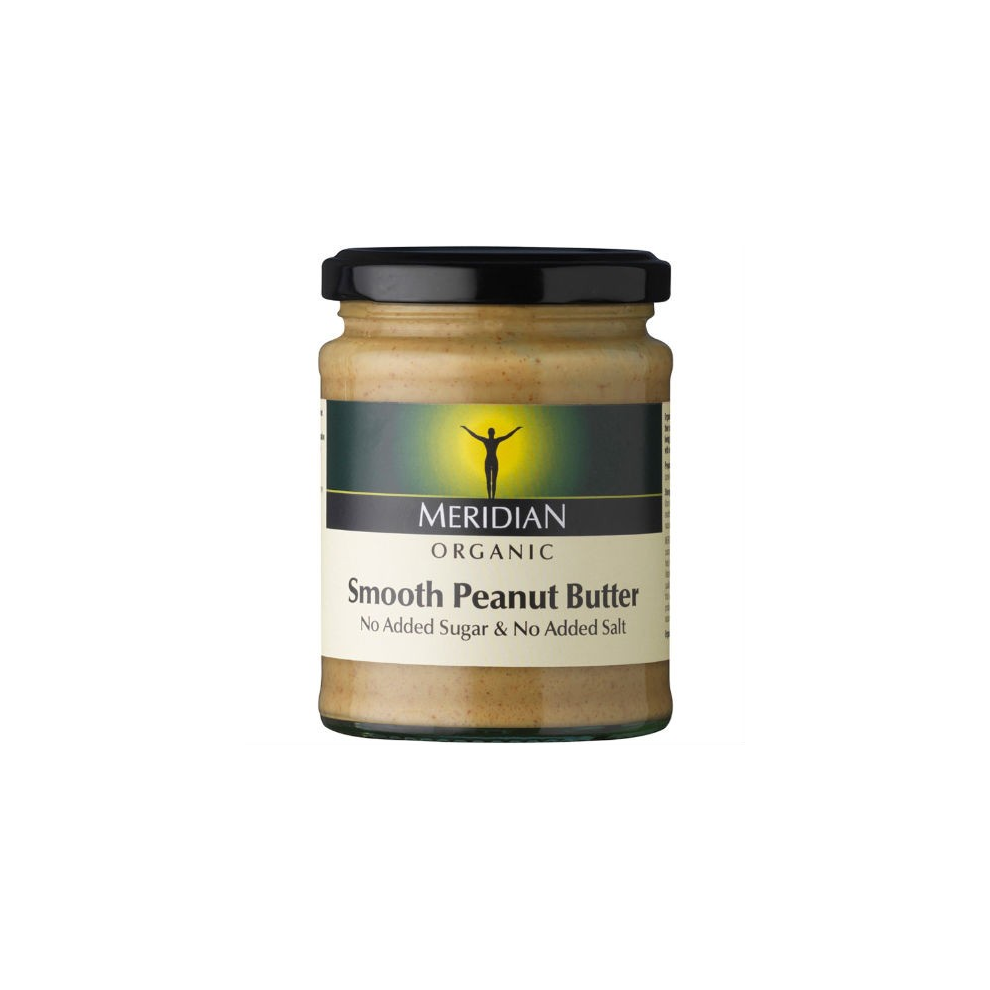 Meridian Organic Smooth Peanut Butter - 100% Nuts - 280G Brown
