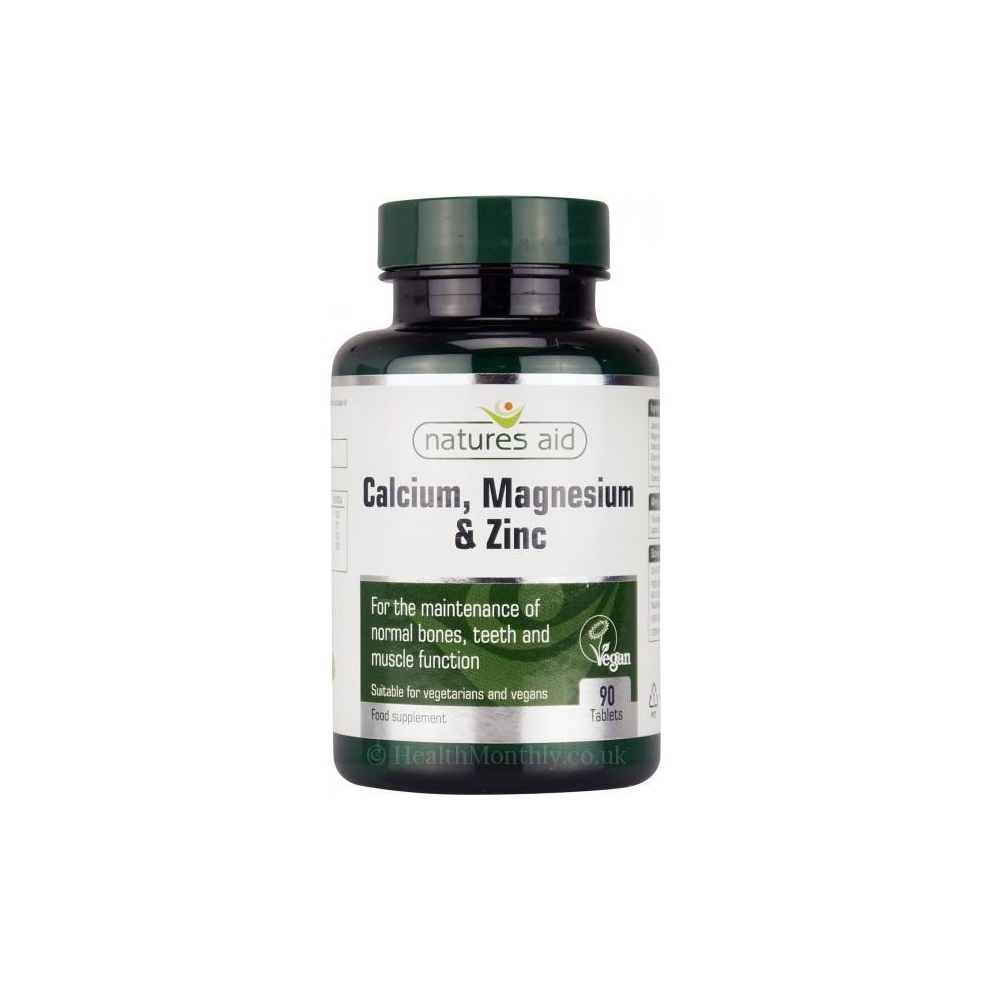 Natures Aid Calcium  Magnesium + Zinc 90 Tablets