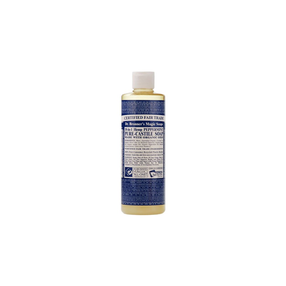 Dr Bronner Org Peppermint Castile Liquid Soap 473ml