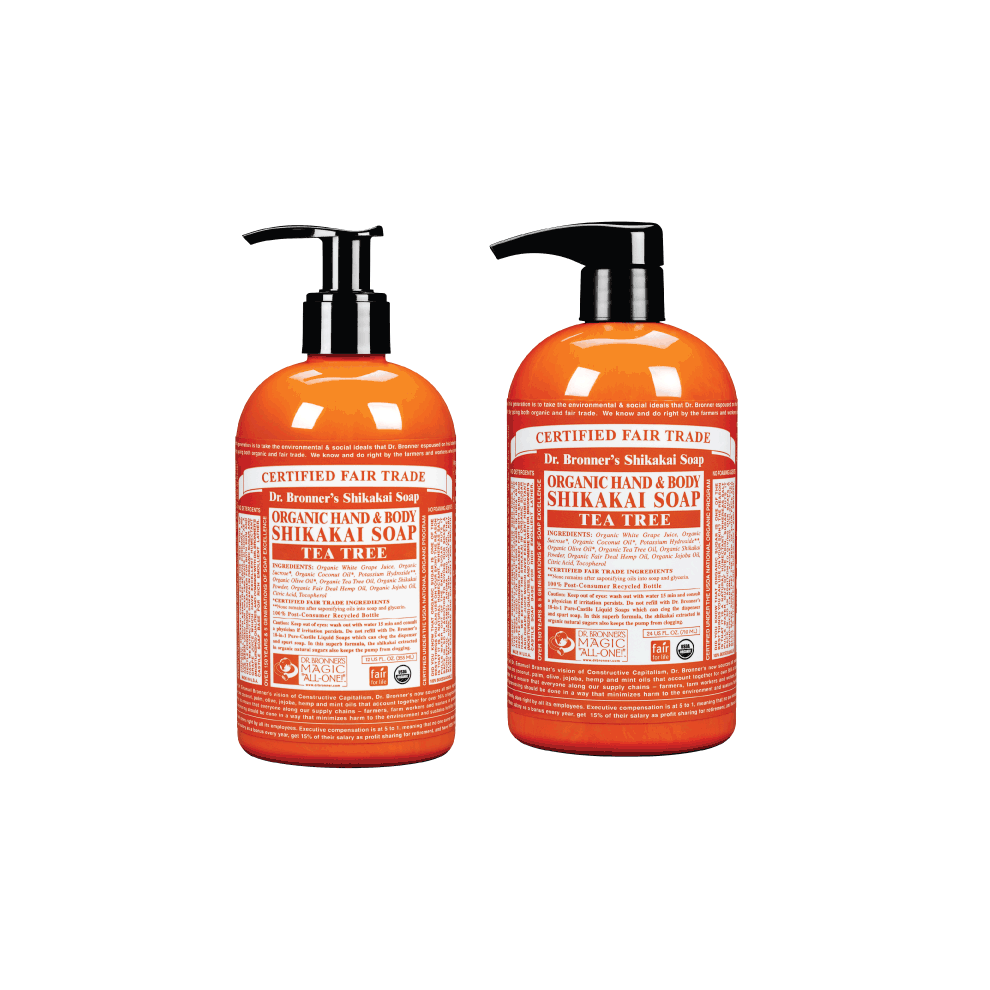 Dr Bronner Org Shikakai Tea Tree Hand Soap 355ml