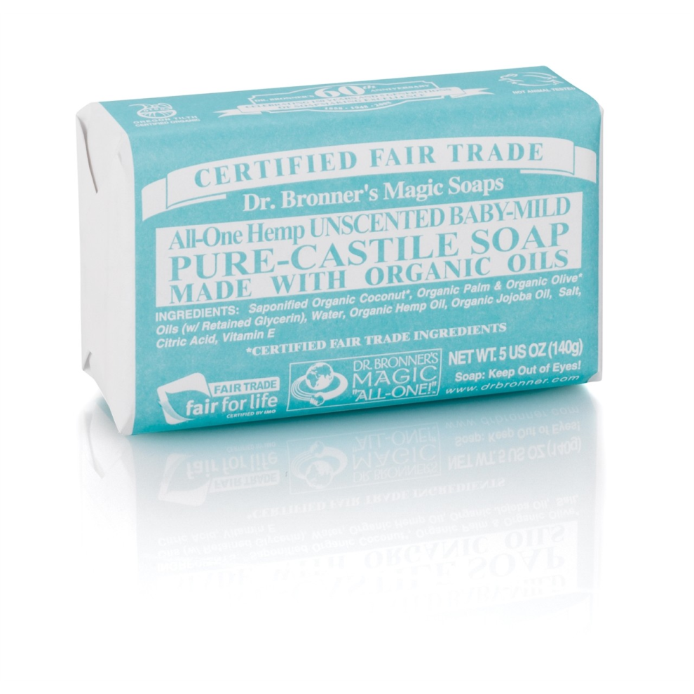 Dr Bronner Org Aloe Vera Baby Mild Soap Bar 140g