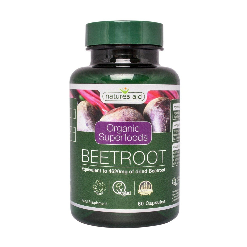 Natures Aid | Organic Beetroot Extract 4620mg (90 Capsules)