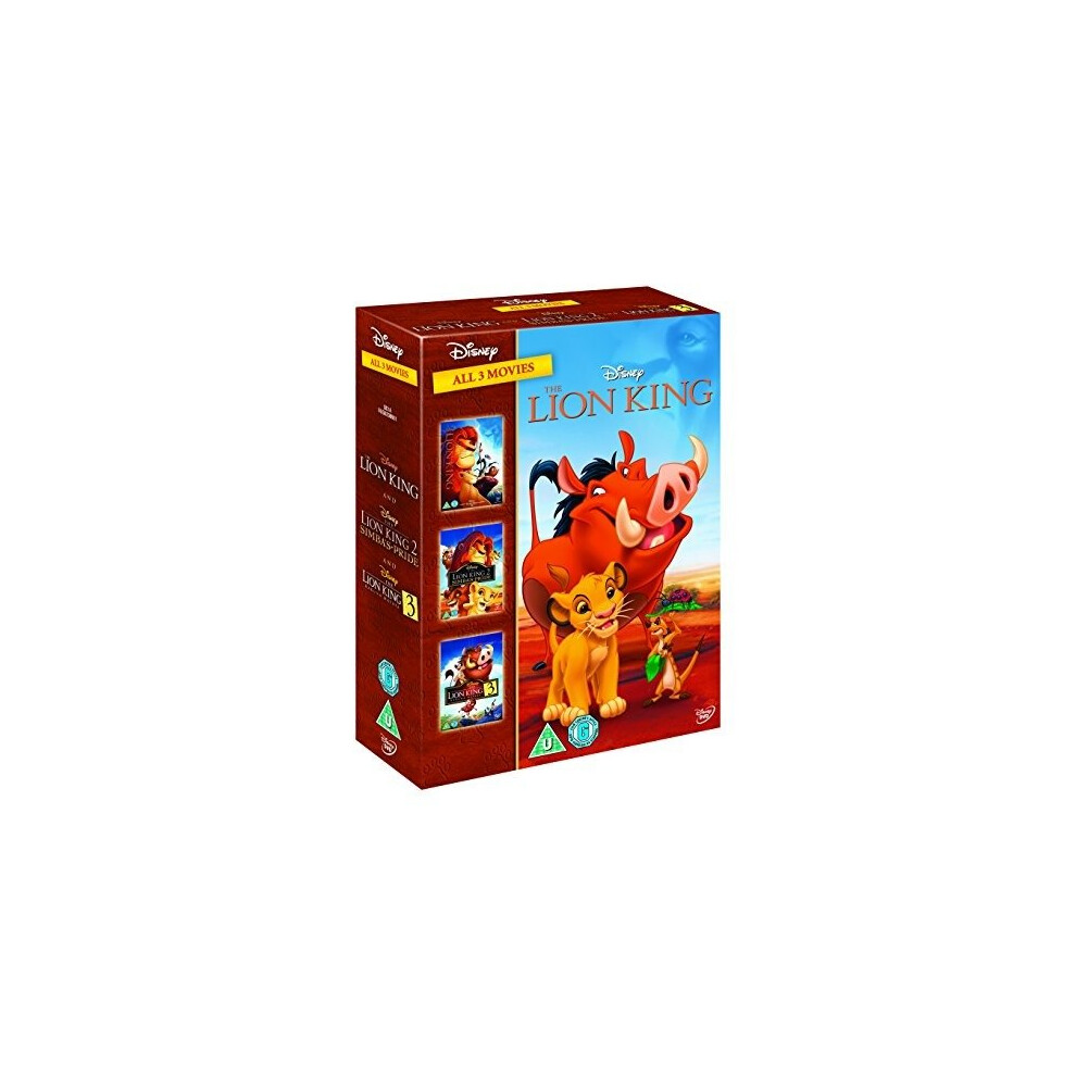 The Lion King / The Lion King 2 - Simbas Pride / The Lion King 3 - Hakuna Matata DVD [2014]