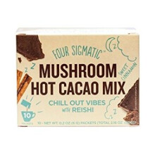 Four Sigmatic, Spokój, Organiczny Mieszany Czekolada z Grzybem Reishi, 10 Pakietów, 0,21 oz (6 g) Każdy