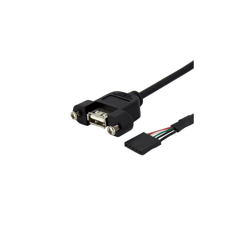 Startech.com 3 Ft Panel Mount Usb Cable - Usb a to Motherboard Header Cable F/f